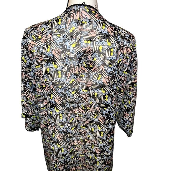 Lularoe Kimono Swim Cover Up Cardigan Sheer Pink Purple Black Shirley M - Picture 10 of 10